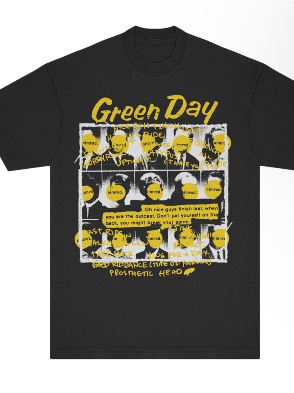 Green Day Nimrod T-Shirt Size XL New